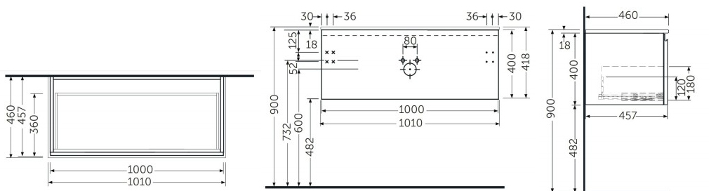 rysunek techniczny SZAFKI